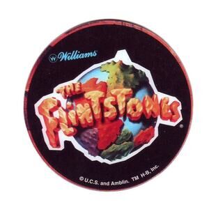 The Flintstones Pinball Drink Coaster Plastic Promo NOS Christmas Gift